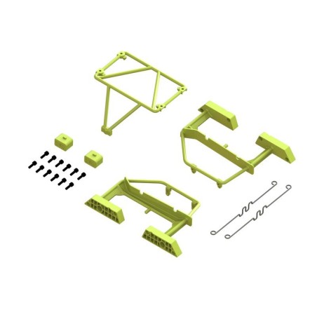 Desert Truck Body Roll Cage Set Yellow: GROM
