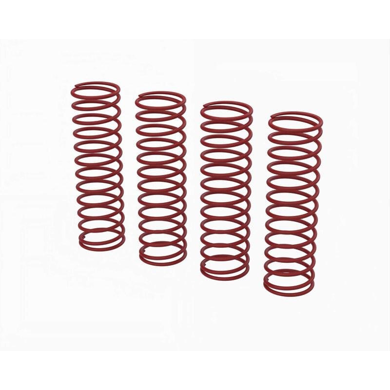 Shock Spring Set E 0.50N/mm Red (4): GROM