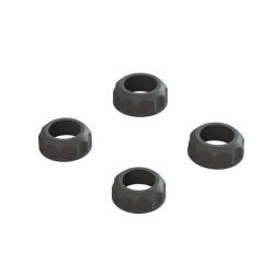 Shock Cap (4): 4X4 Black
