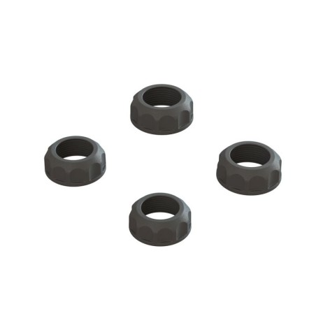 Shock Cap (4): 4X4 Black