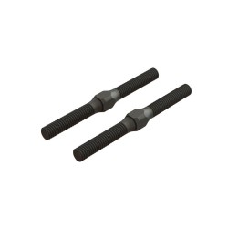 Steel Turnbuckle M4 x 48mm Black (2)