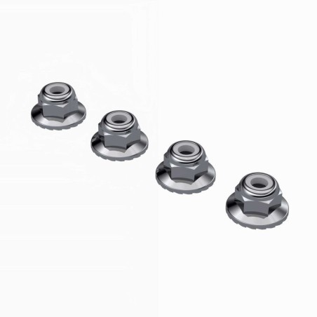 Wide Flanged Nyloc Nut M4 (4)