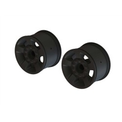 1/10 Front/Rear 2.8 Wheels 14mm Hex Black (2)