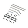 Front Upper/Lower Links Set Titanium: AXP8