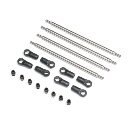 Rear Upper/Lower Links Set Titanium: AXP8