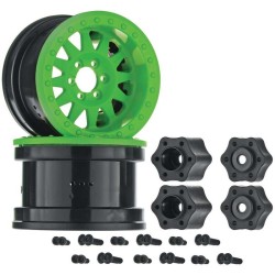 1/10 Method IFD 2.2 Beadlock Wheels 12mm Hex Green (2)