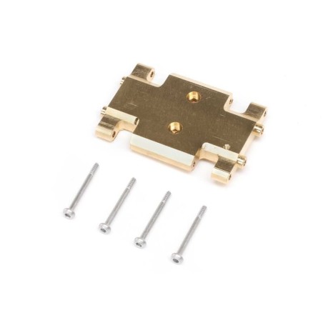 Chassis Skid Plate Brass: AX24