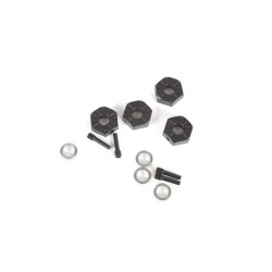 12mm Hex Screw Shaft & Spacer (4): Capra 1.9 UTB SCX10 III Base Camp
