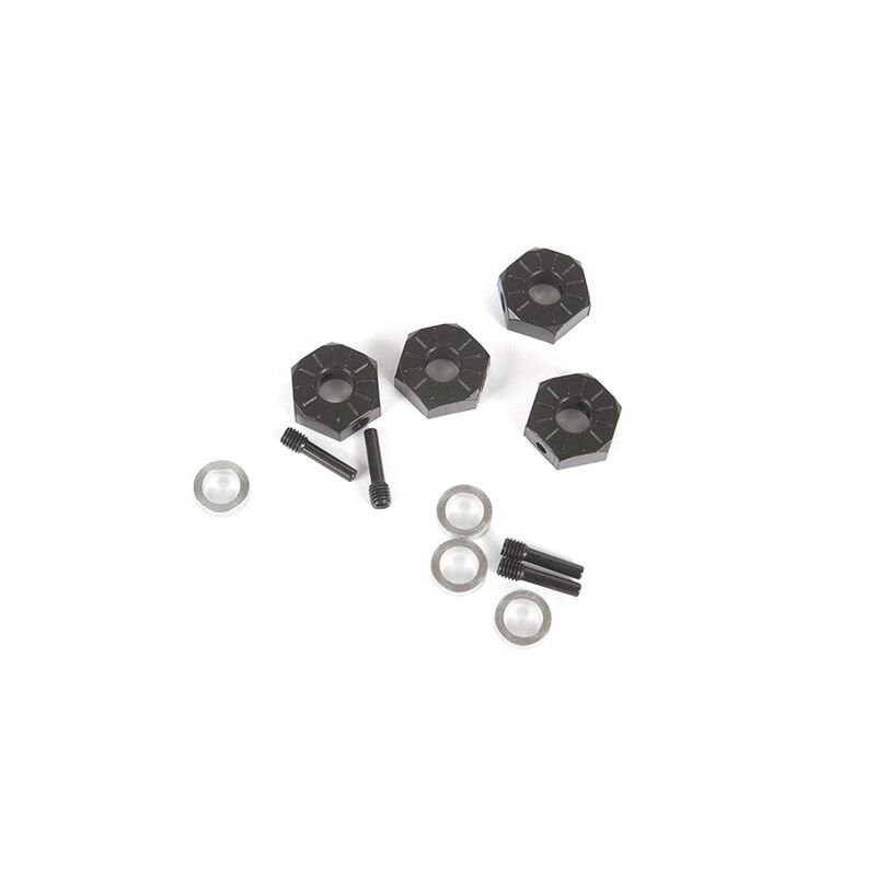 12mm Hex Screw Shaft & Spacer (4): Capra 1.9 UTB SCX10 III Base Camp