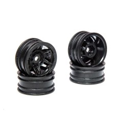 1.0 Rockster Wheels Black (4): SCX24 AX24