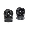 1.0 Rockster Wheels Black (4): SCX24 AX24