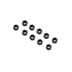 M3 Nut Thin Black (10)