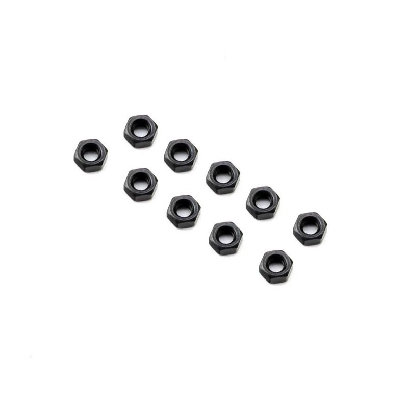 M3 Nut Thin Black (10)