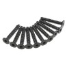 Hex Socket Tap Flat Head M3x18mm Black (10)