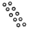 Thin Nylon Locking Hex Nut M3 Black (10)