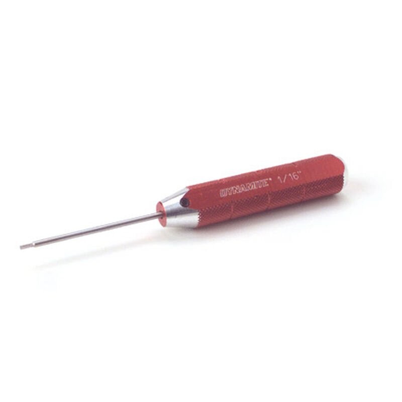 Machined Hex Driver Red: 1/16