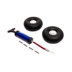 Inflatable Bead-Lock Rubber Tire Set: 120-130mm diameter 3mm-5mm axle
