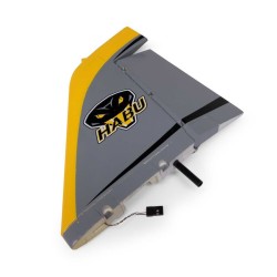 Vertical Stabilizer with Rudder and LED: Habu XS 80mm