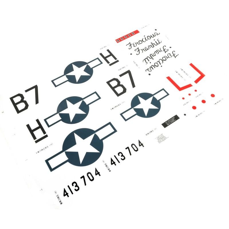 Decal Sheet: P-51 1.0m