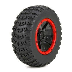 1/5 Left & Right Front/Rear 4.75 Pre-Mounted Tires 24mm Hex (2): DB XL