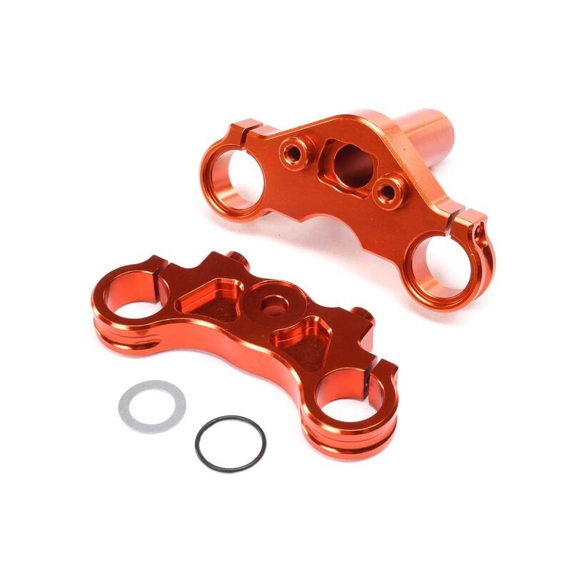 Aluminum Triple Clamp Set Orange: PM-MX/SM