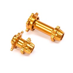 Aluminum Hub Set Machined Gold: PM-MX/SM