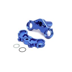 Aluminum Triple Clamp Set Blue: PM-MX/SM