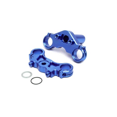 Aluminum Triple Clamp Set Blue: PM-MX/SM