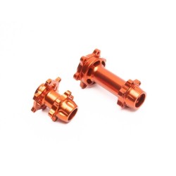 Aluminum Hub Set Machined Orange: PM-MX/SM