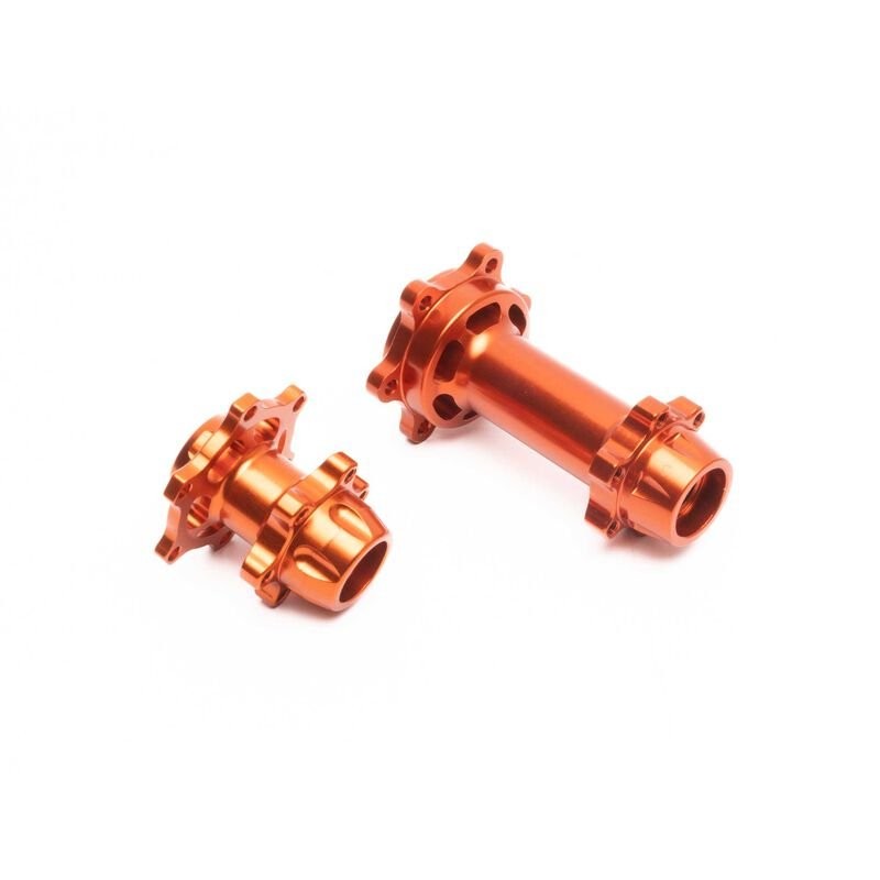Aluminum Hub Set Machined Orange: PM-MX/SM