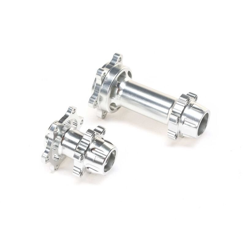 Aluminum Hub Set Machined Silver : PM-MX/SM