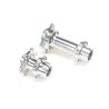 Aluminum Hub Set Machined Silver : PM-MX/SM