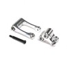 Aluminum Knuckle & Pull Rod Silver: PM-MX/SM