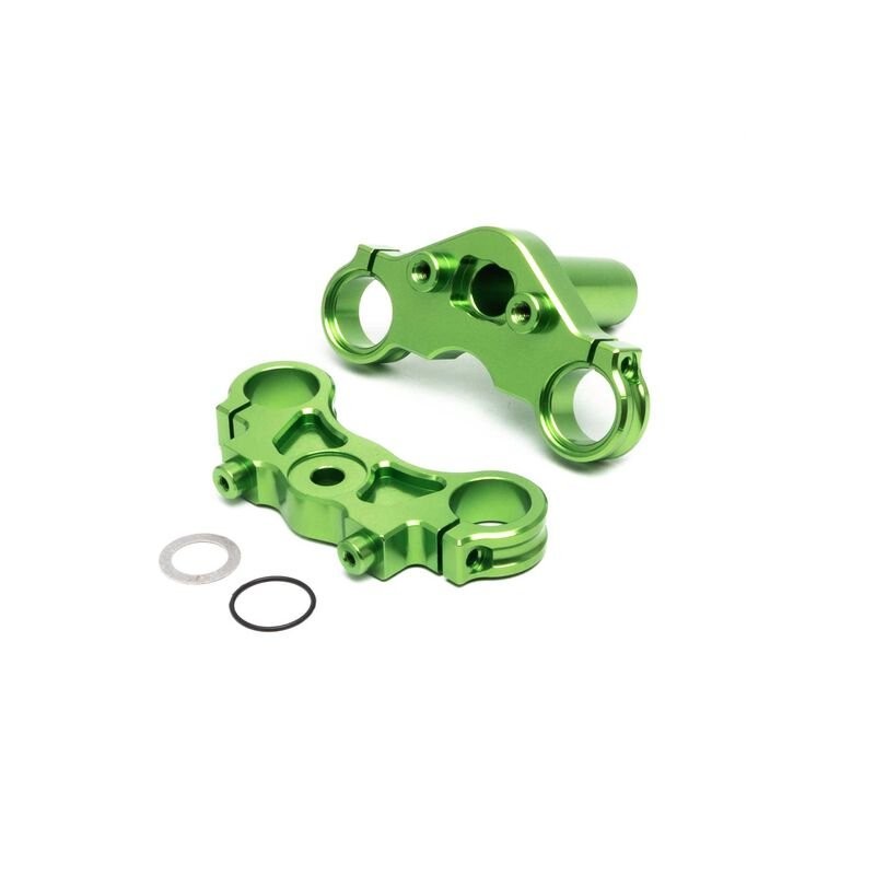 Aluminum Triple Clamp Set Green: PM-MX/SM