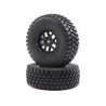 1/10 Alpine Front/Rear 2.2/3.0 Pre-Mounted Tires 12mm Hex (2): Baja Rey