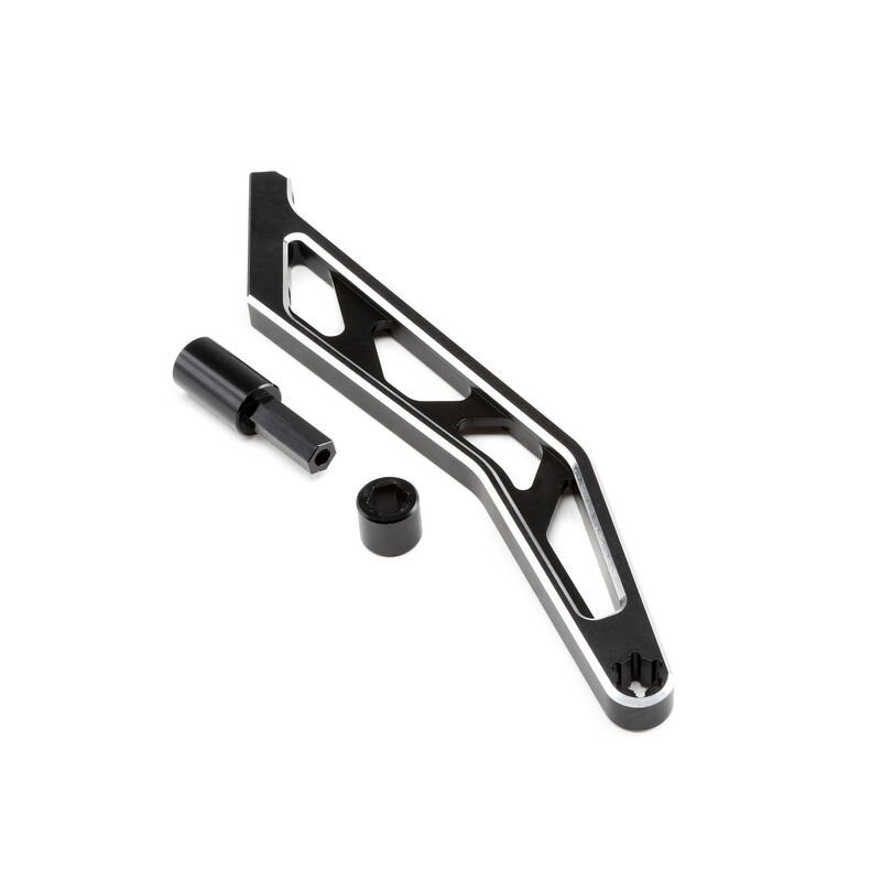 Chassis Brace Rear Black Aluminum: MTXL