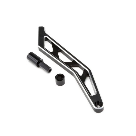 Chassis Brace Rear Black Aluminum: MTXL