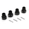 Wheel Hex Black and Pin (4): MTXL/DBXL-E/DBXL 2.0