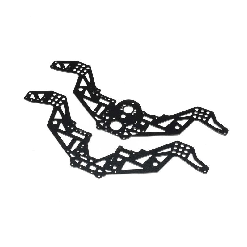Chassis Plate Set V2 Black: Mini LMT Megalodon