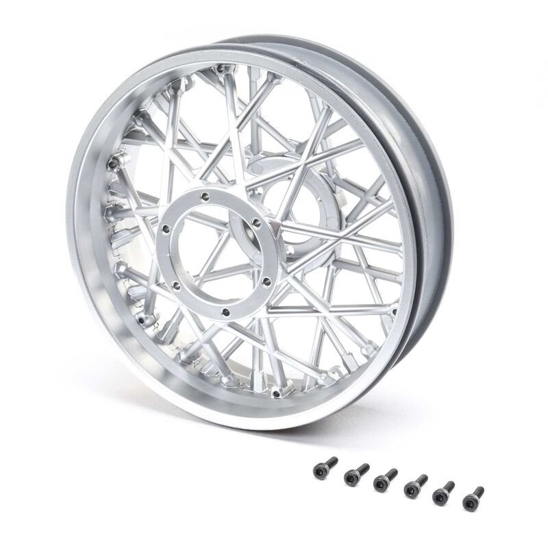 Rear Wheel Set Satin Chrome: Promoto-MX