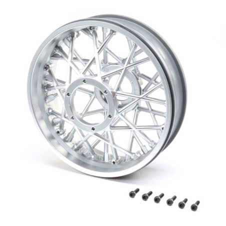 Rear Wheel Set Satin Chrome: Promoto-MX