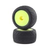 1/18 BK Bar Front/Rear 1.4 Pre-Mounted Tires 12mm Hex Yellow: Mini-T 2.0