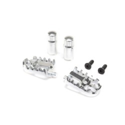 Aluminum Foot Pegs Silver: PM-MX/SM