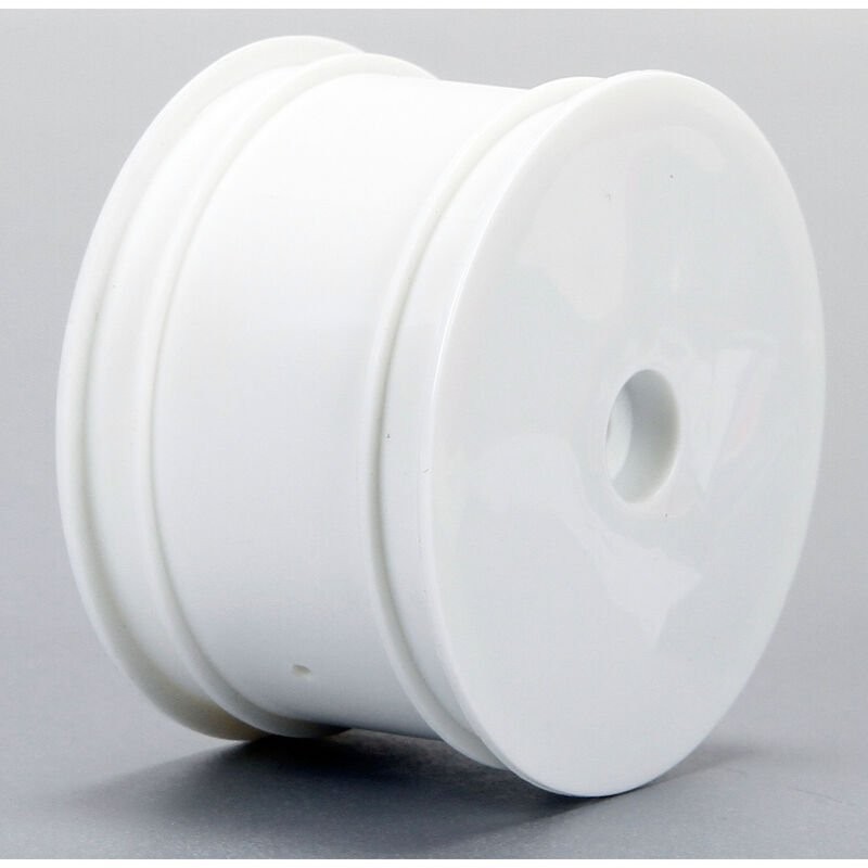 1/14 Front/Rear 2.0 Wheel Set 12mm Hex White (4): Mini 8T