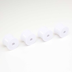 FR/RR Wheel White (4): Mini-T 2.0