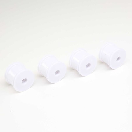FR/RR Wheel White (4): Mini-T 2.0