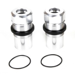 Fr Rr Shock Body Cap AL Slvr(2)  MTXL