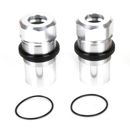 Fr Rr Shock Body Cap AL Slvr(2)  MTXL