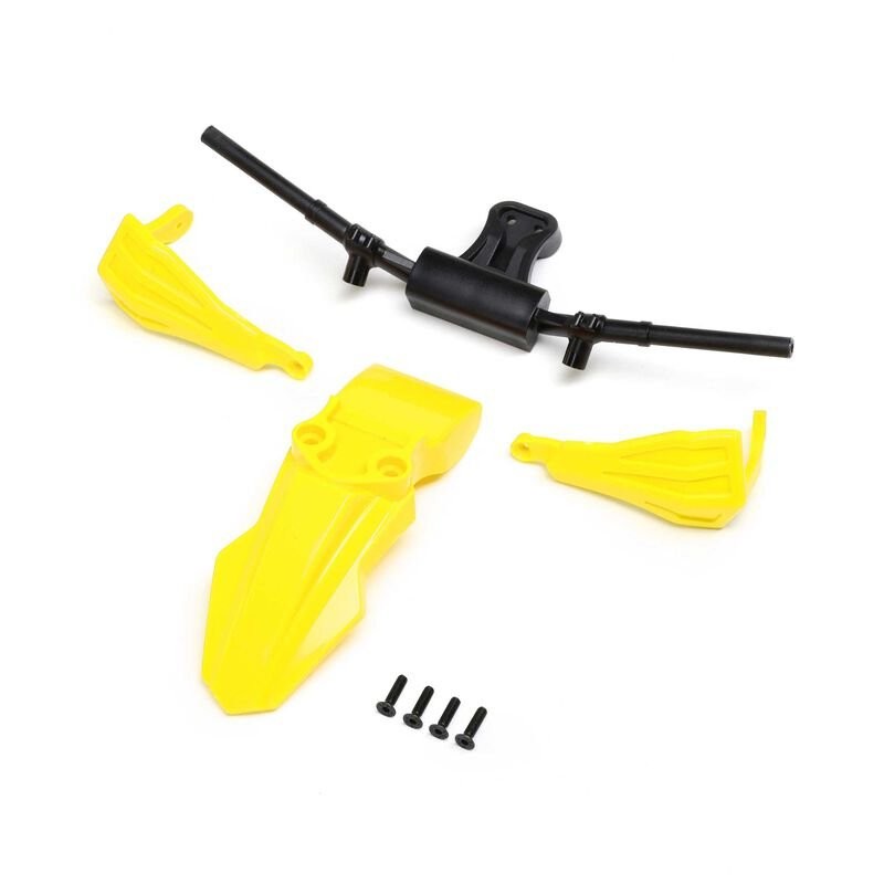 Fender Handguards & Handle Bars Yellow: Promoto-SM