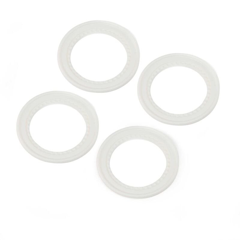 Snap-in Beadlock Rings White (4): LMT 2.0